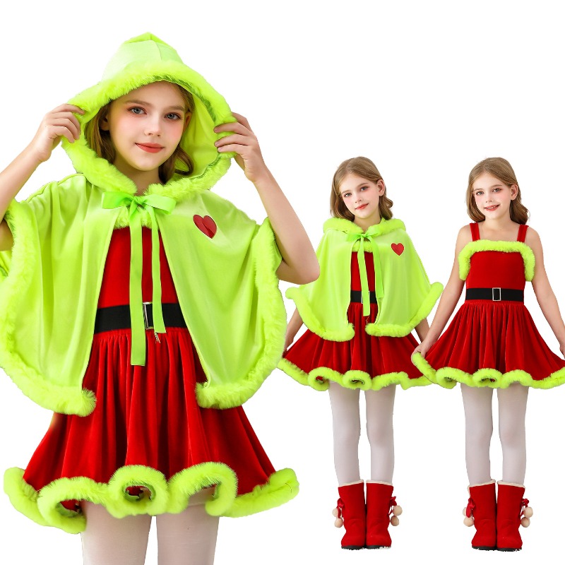 Winter Clothing Europe - Jubah Musim Dingin Balita Gaun Natal