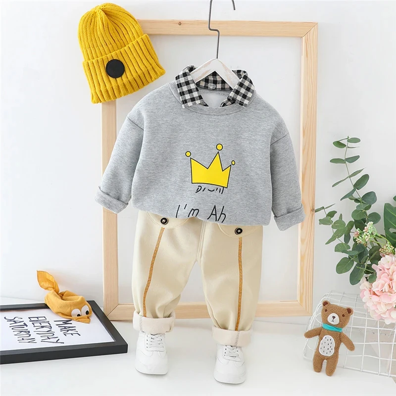 Winter Clothing Activities For Toddlers - Setelan celana Sweater anak cowok dan