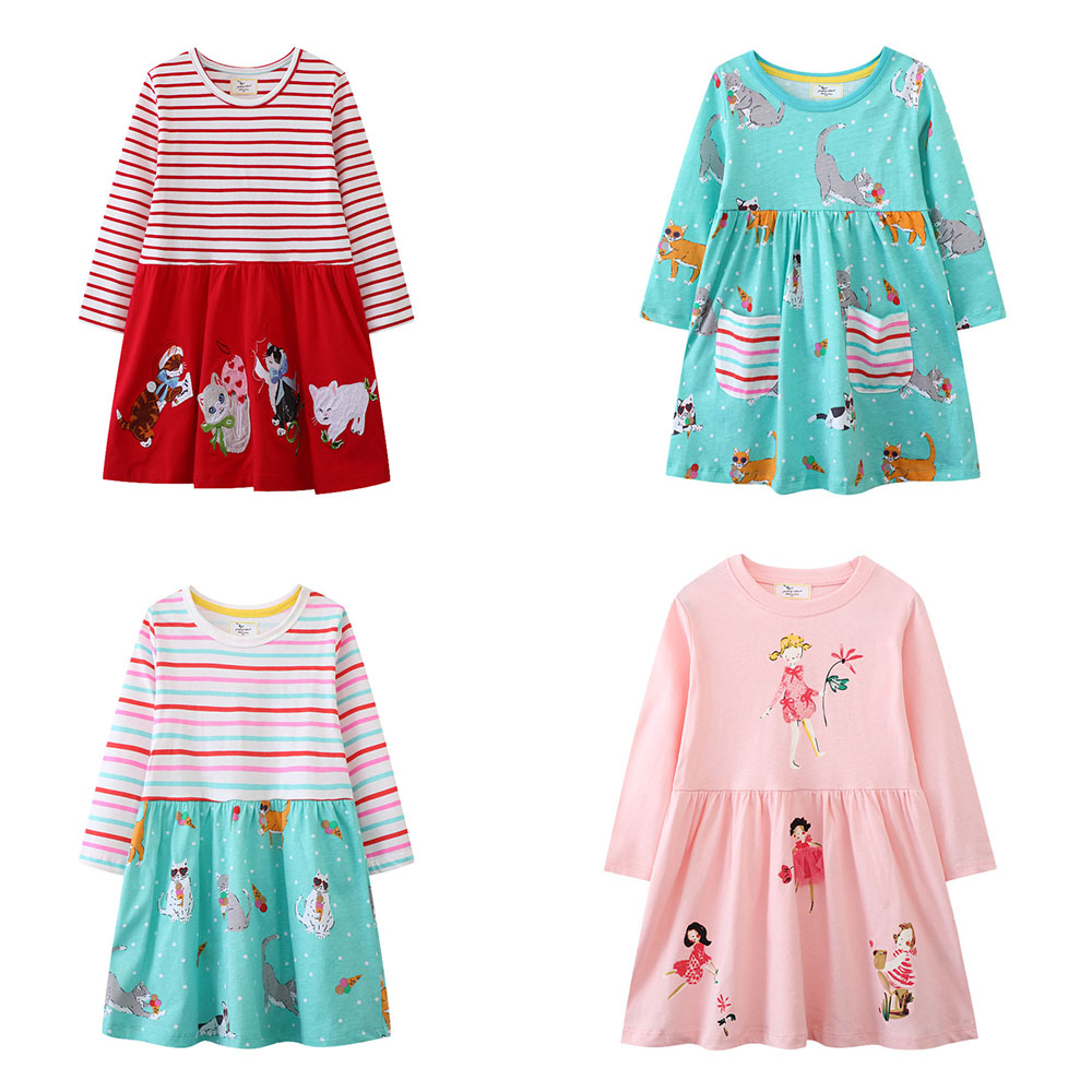 Winter Clothing Activities For Toddlers - Gaun Kostum Kucing Lengan Panjang Anak