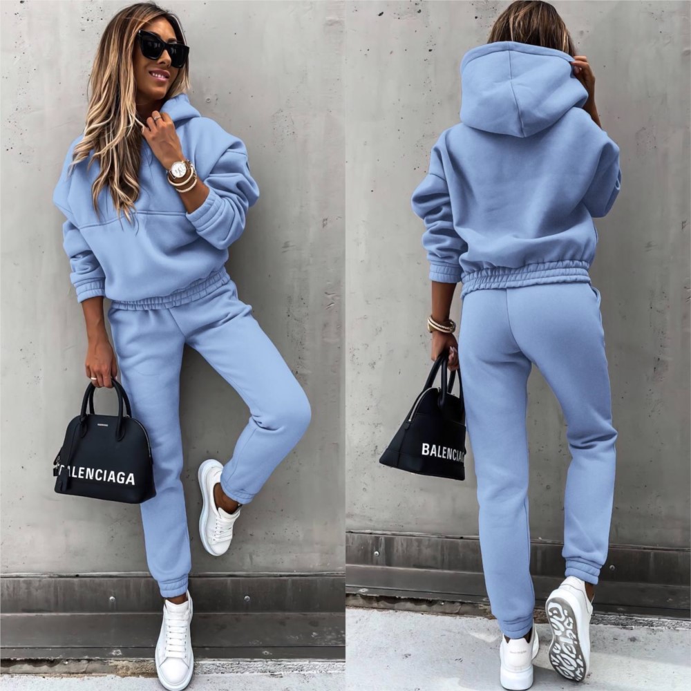 Winter Clothing Sale - Setelan pakaian Hoodie lengan panjang wanita,