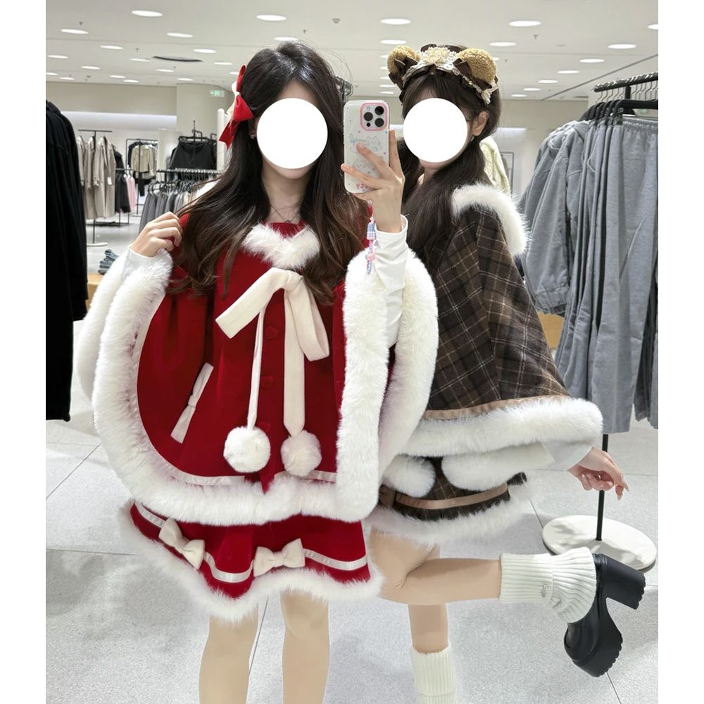 Winter Clothing Types - Set Rok Lucu Jepang Manis Jaket