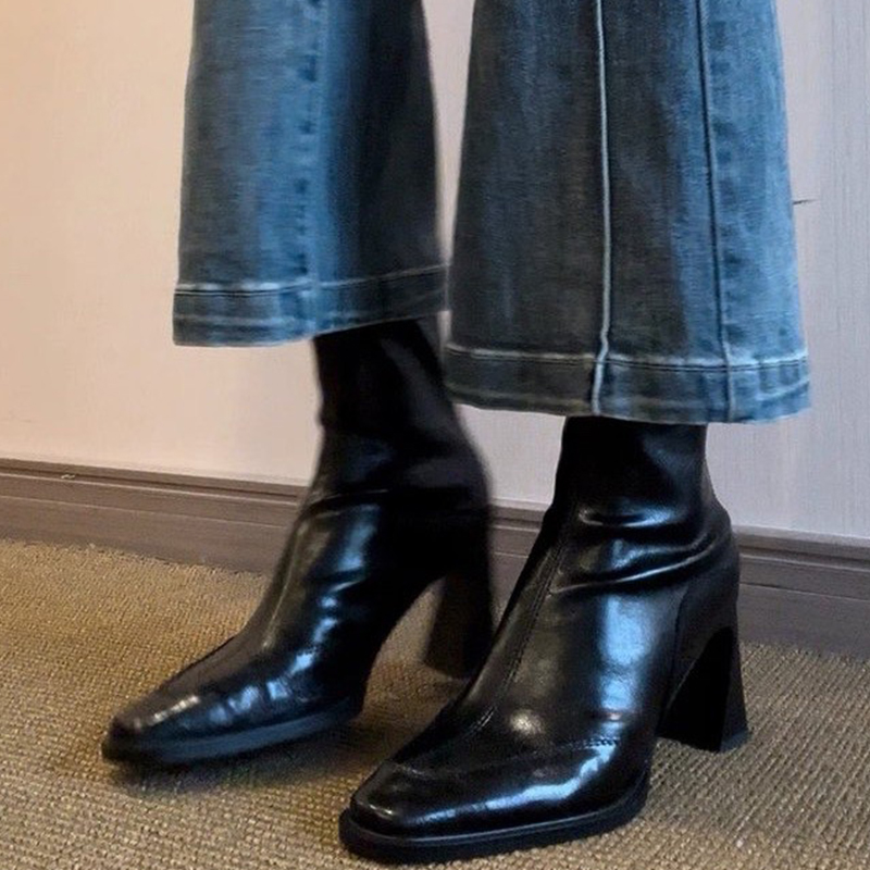 Winter Clothing Women'S - Sepatu Bot Pergelangan Kaki Wanita Hak