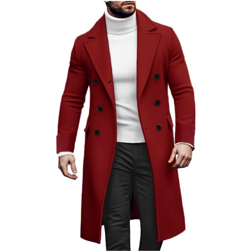 Mantel panjang Double-breasted - Winter Clothing Types ulasan dan harga