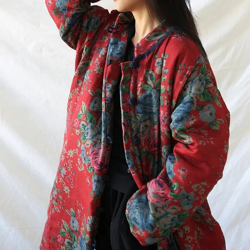 Pakaian Gaya Cina Mantel Katun - Winter Clothing Women'S ulasan dan harga