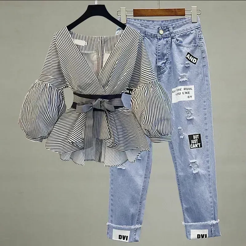 Setelan celana Jeans wanita si - Winter Clothing Sale ulasan dan harga