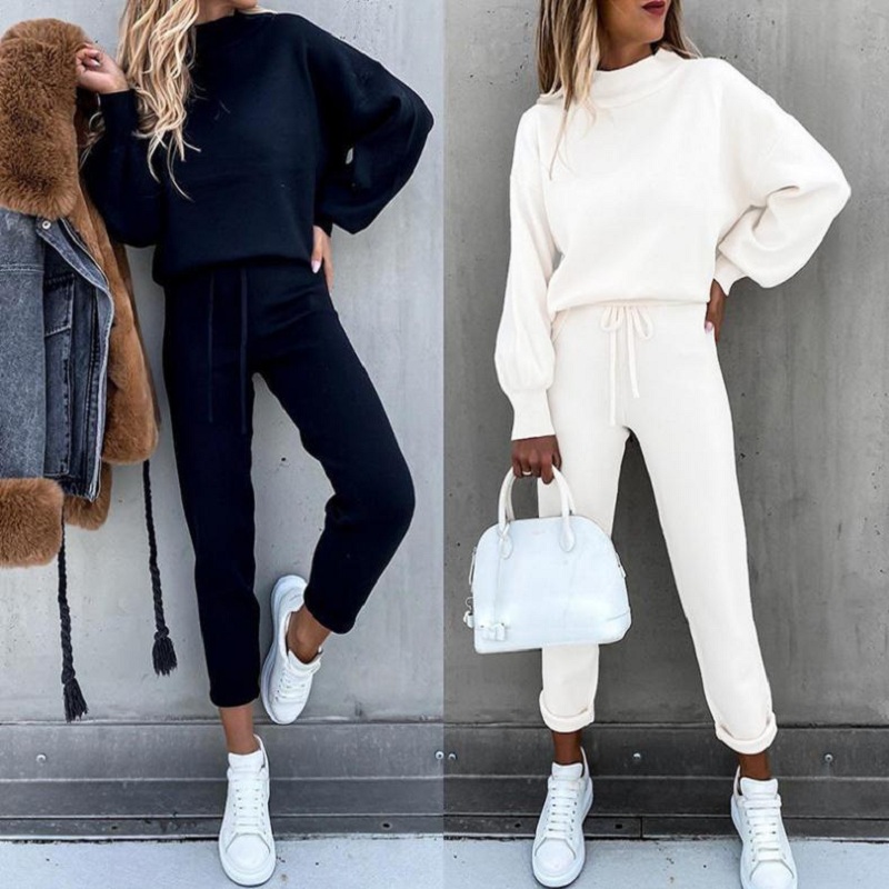 Setelan 2 Potong Sweater Kerah - Winter Clothing Sale ulasan dan harga