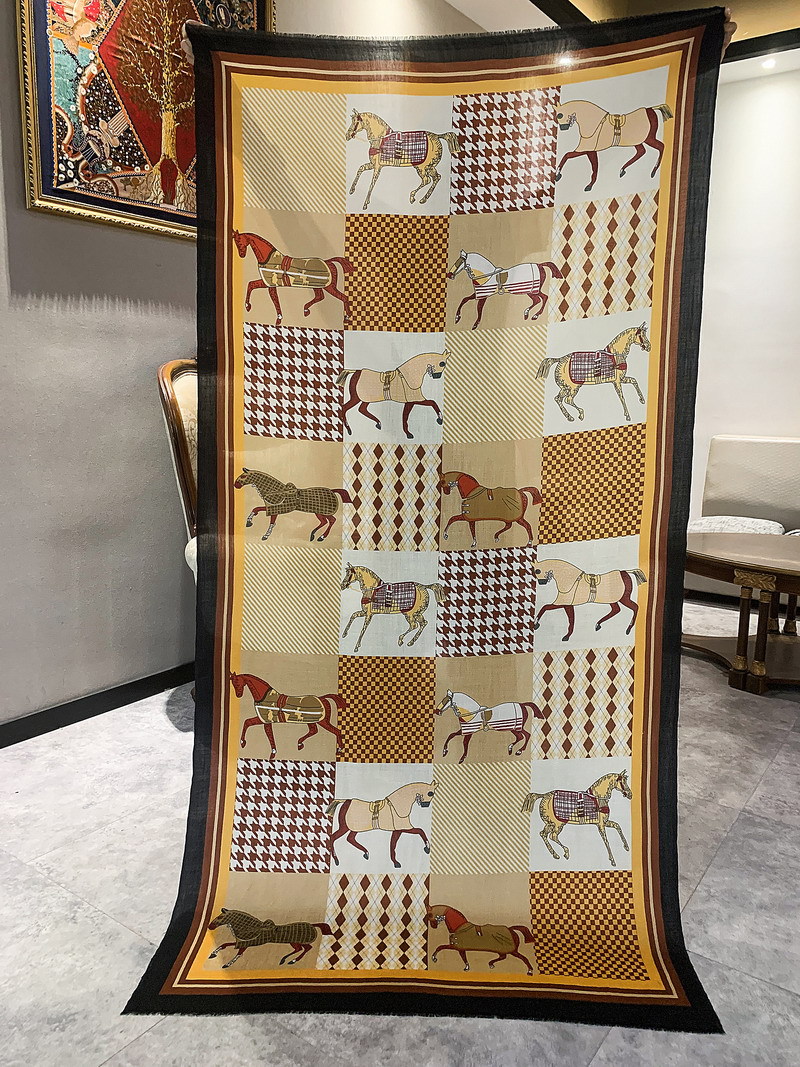 Selendang Kasmir Motif Kuda de - Winter Clothing Hong Kong ulasan dan harga