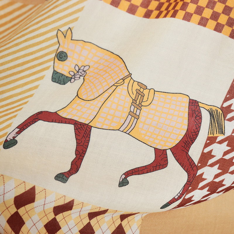 Selendang Kasmir Motif Kuda de - Winter Clothing Hong Kong ulasan dan harga